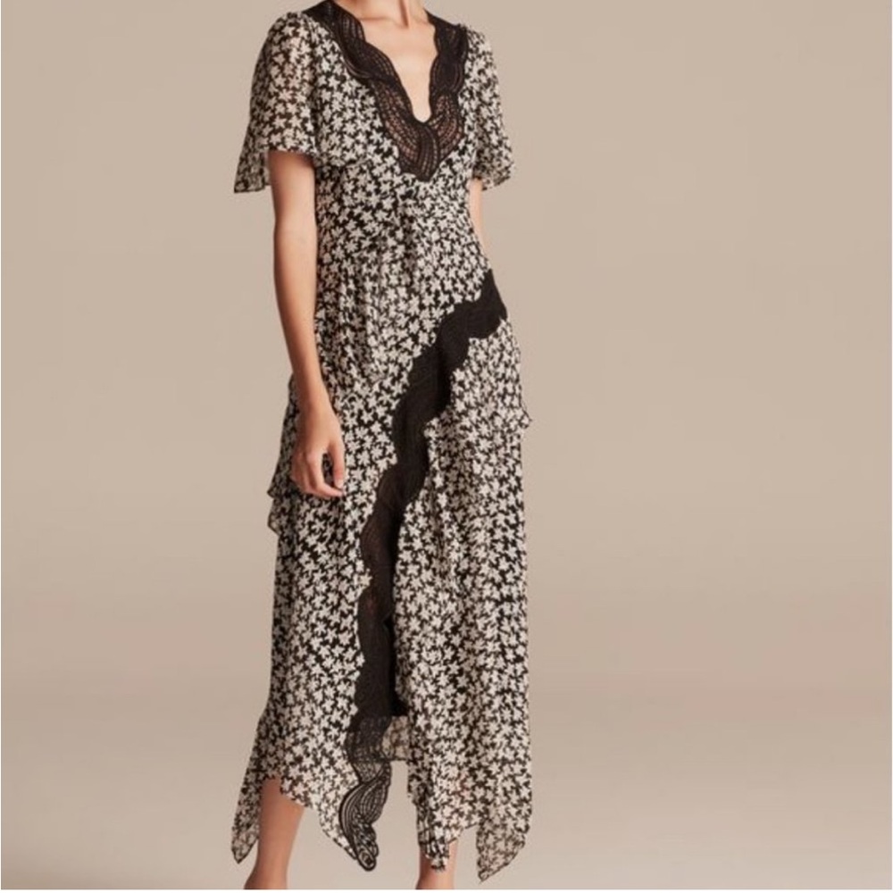 Rebecca Taylor Tiered Midi Dress